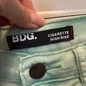 BDG Light Green Cigarette High Rise Jeans